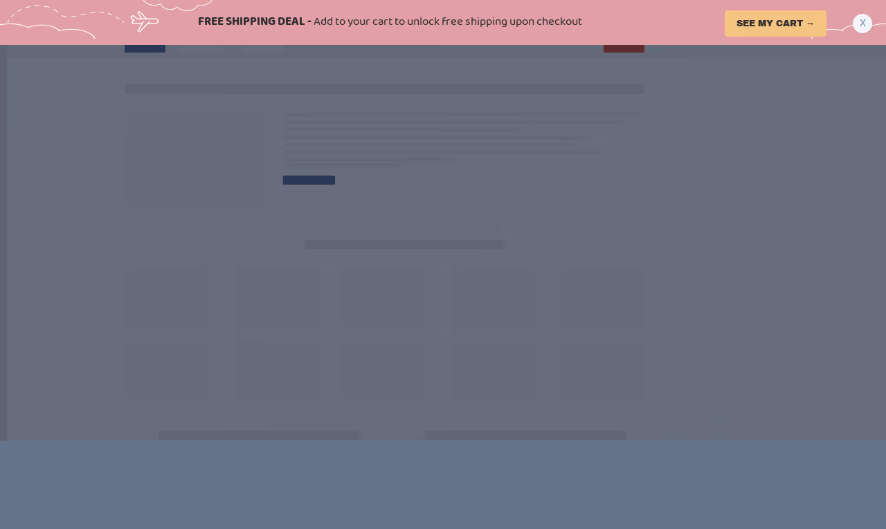Peach Free Shipping Sticky Bar Template