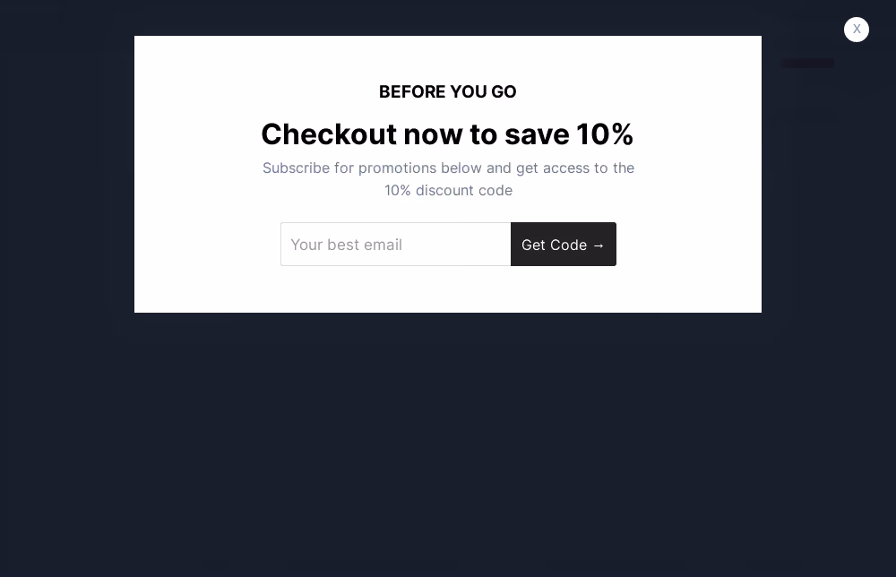 Simple Cart Abandonment Overlay Template
