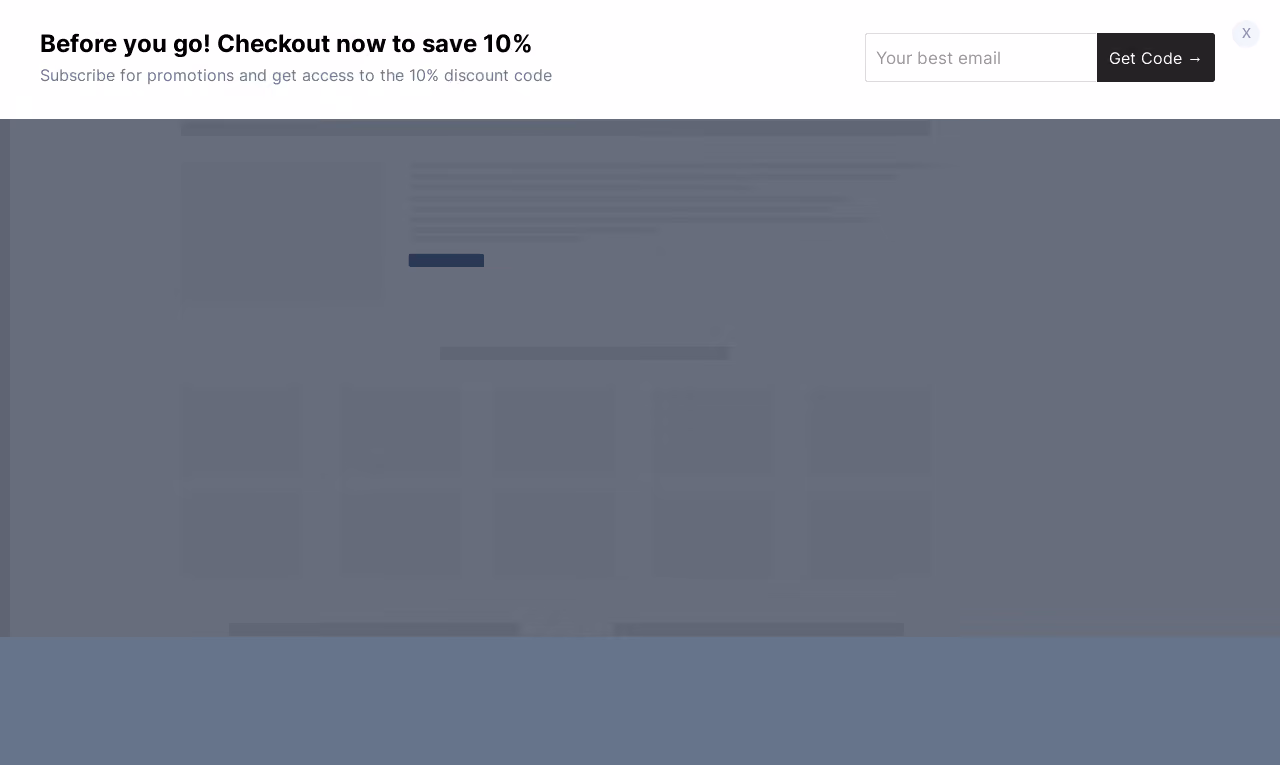 Simple Cart Abandonment Sticky Bar Template