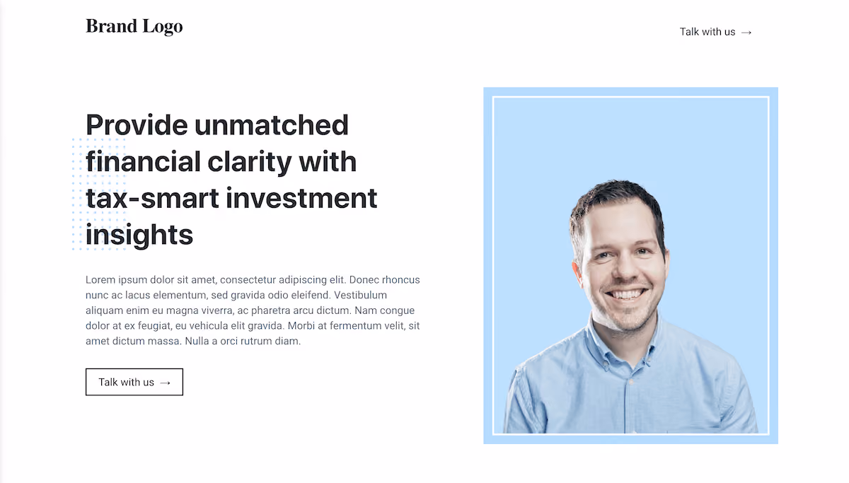 Business Services Landing Page Template