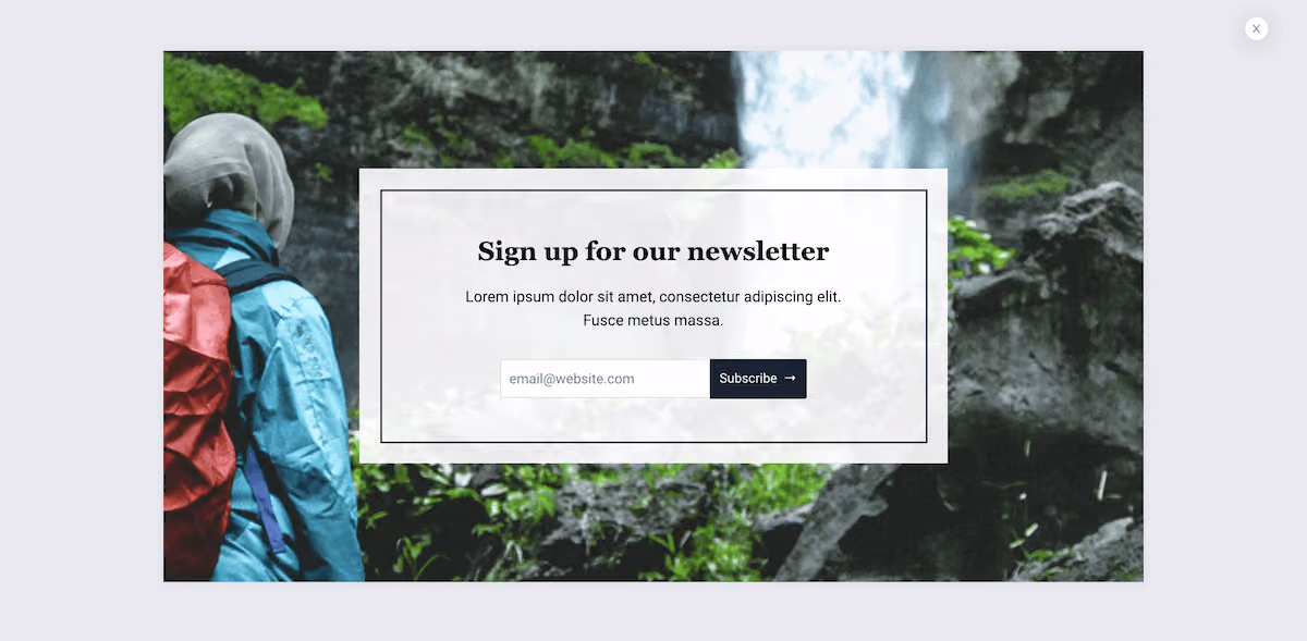 Newsletter Popup Template