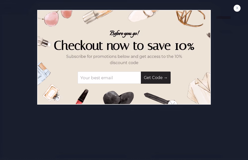 Apparel Cart Abandonment Popup Template