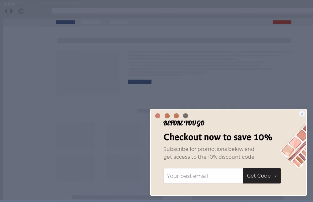 Apparel Cart Abandonment Site Message Template