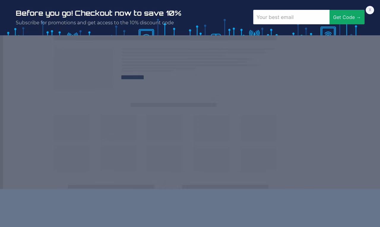 Electronics Cart Abandonment Sticky Bar Template