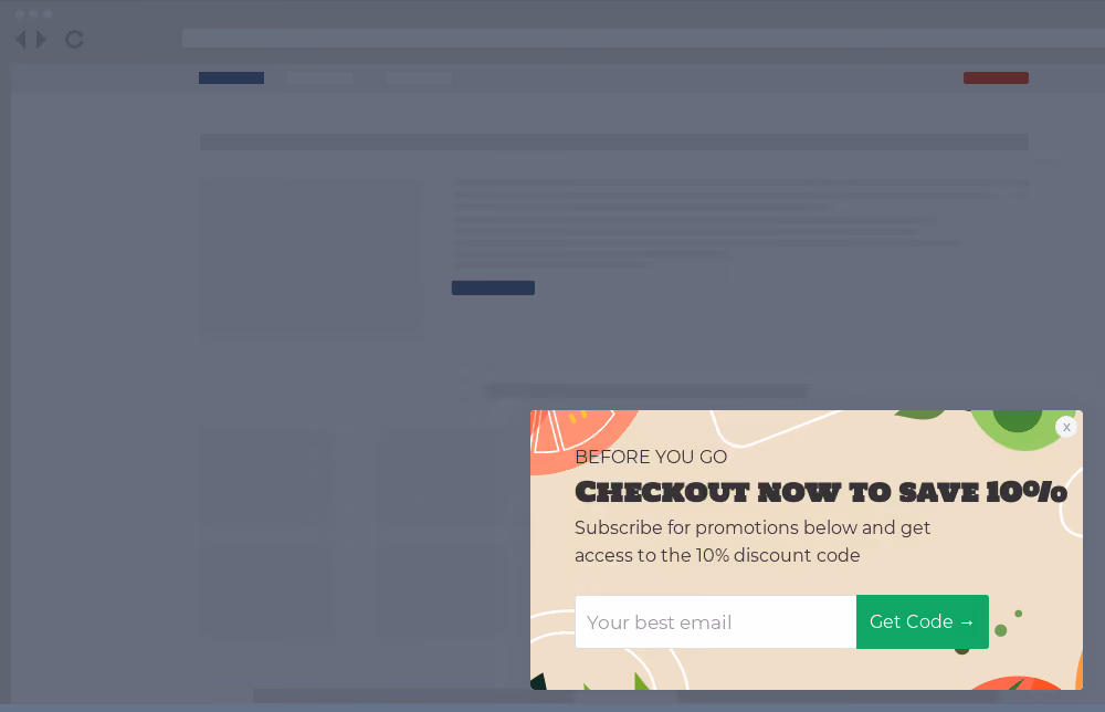 Health & Wellness Cart Abandonment Site Message Template