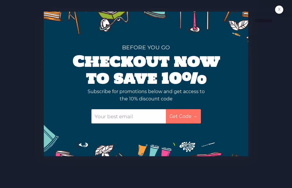 Home & Garden Cart Abandonment Popup Template