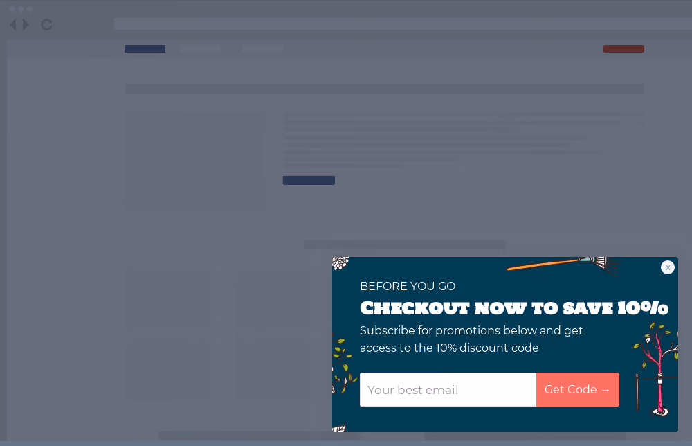 Home & Garden Cart Abandonment Site Message Template