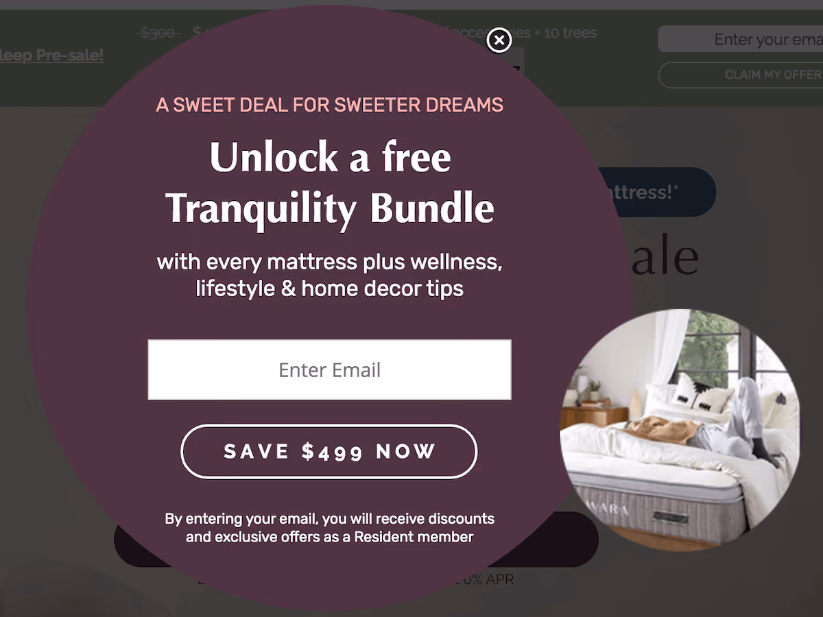 Awara Sleep Bundle Deal Popup