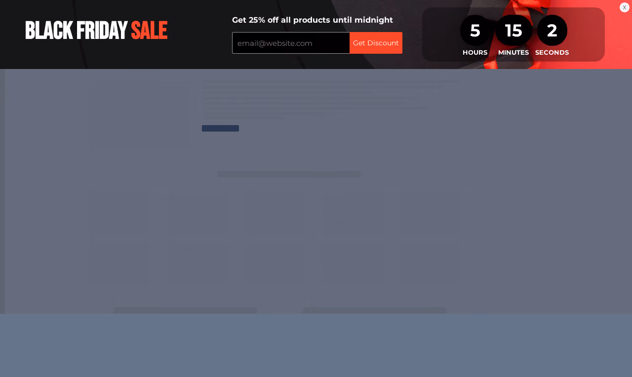 Black Friday Sale Sticky Bar Template