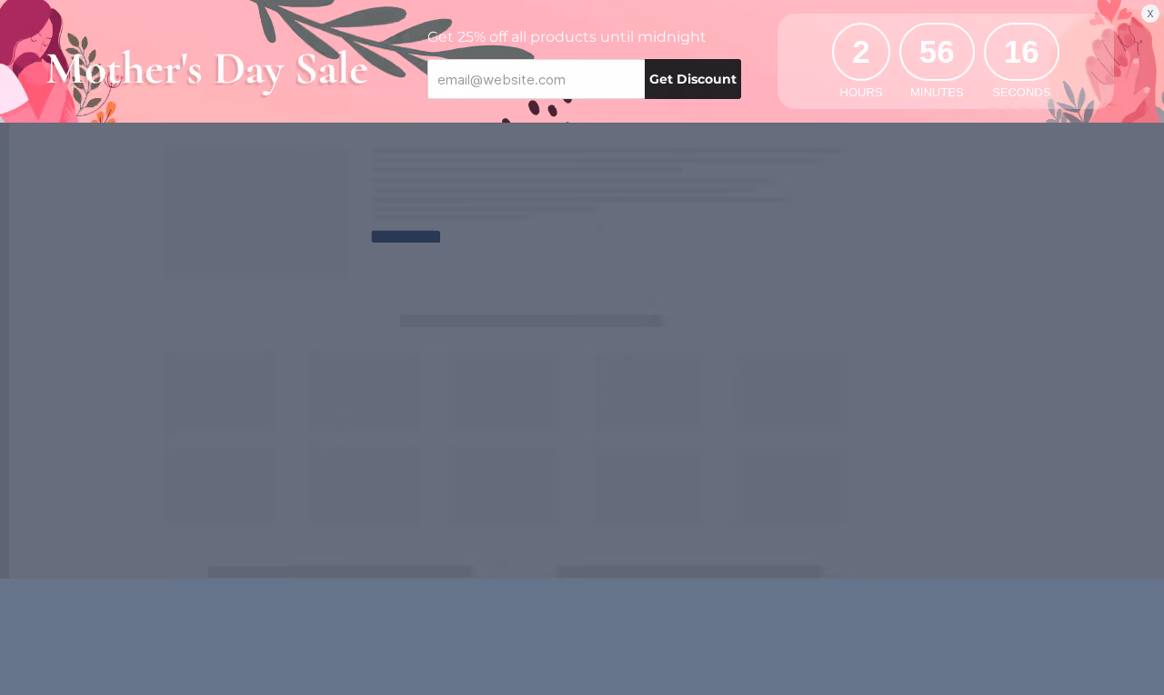 Mother's Day Sale Sticky Bar Template