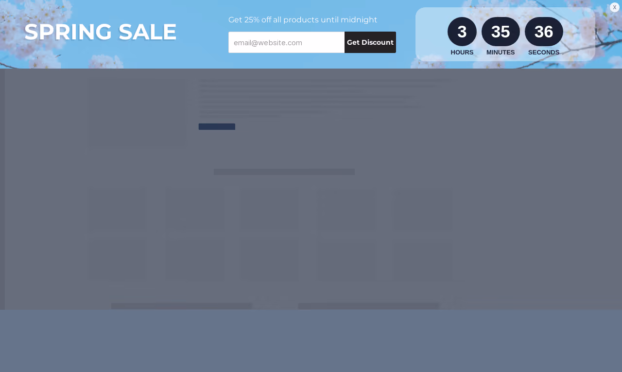 Spring Sale Sticky Bar Template
