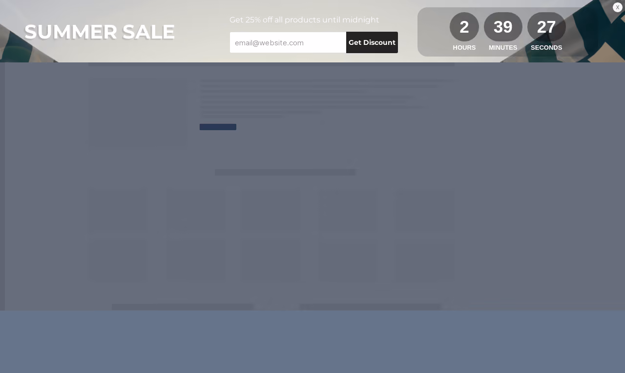 Summer Sale Sticky Bar Template