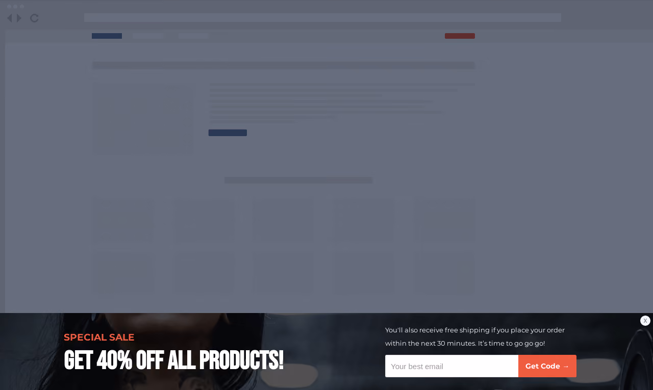 Fitness Discount Sticky Bar Template