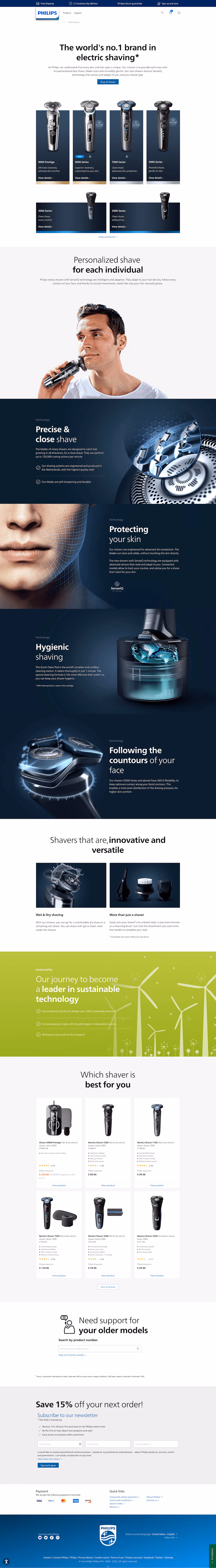 Philips Ecommerce Presell Page Example