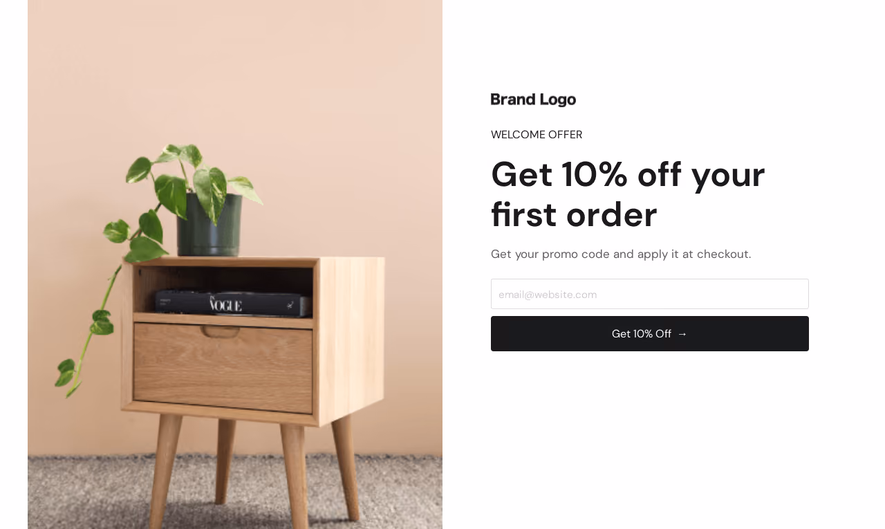 Email & SMS Subscribe Landing Page Template