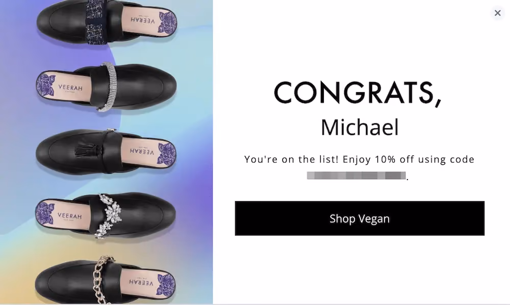 Birthday marketing popup step three