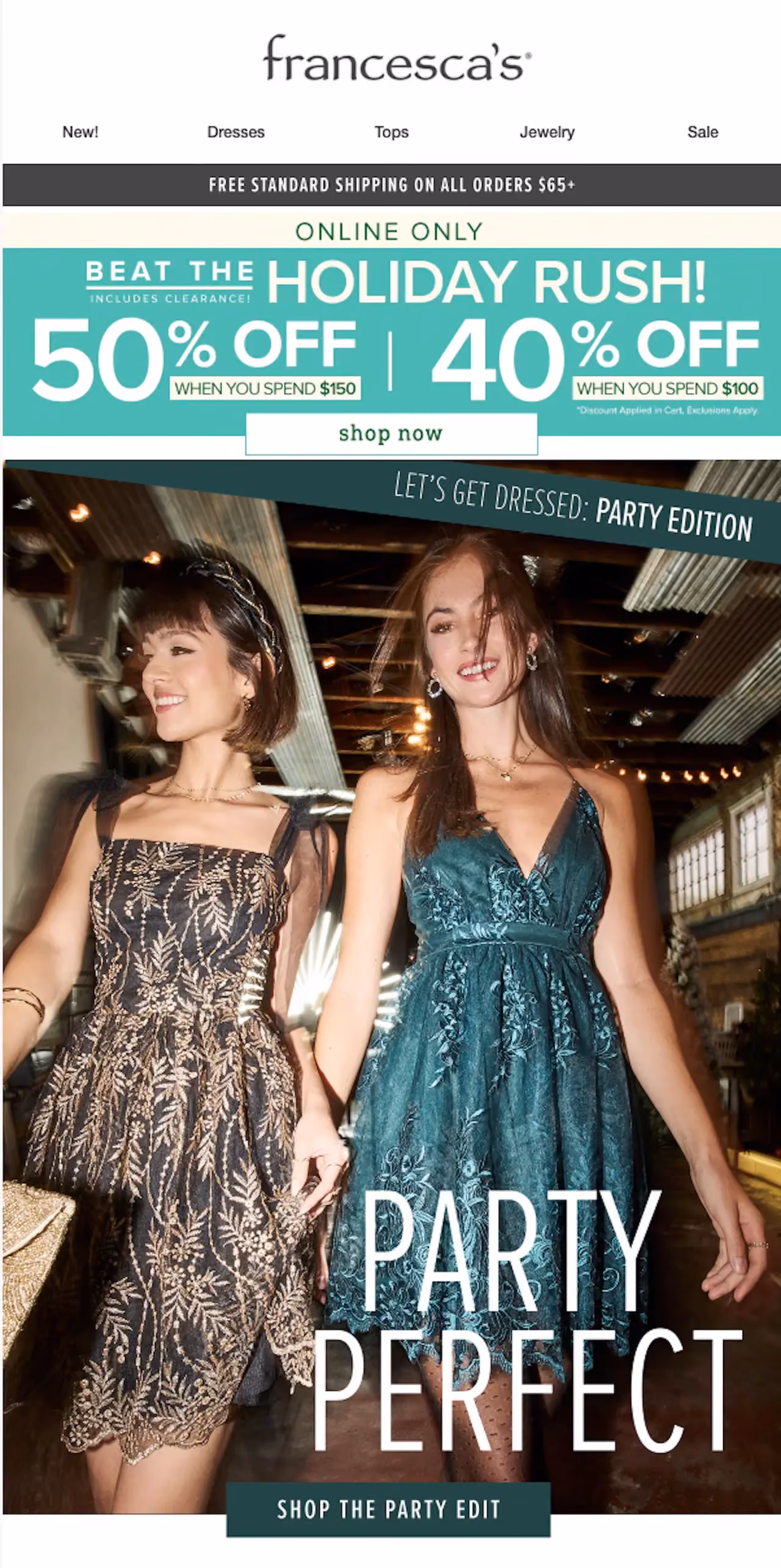 Francesca's Tiered Discount Example