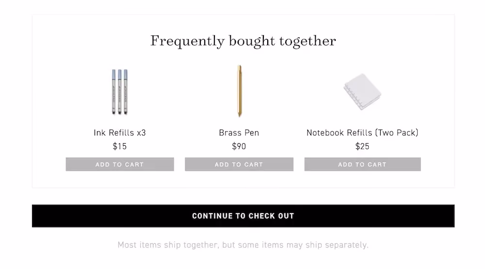Grovemade bought together recommendations
