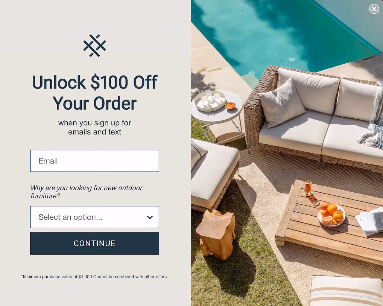 Outer Email Popup Example