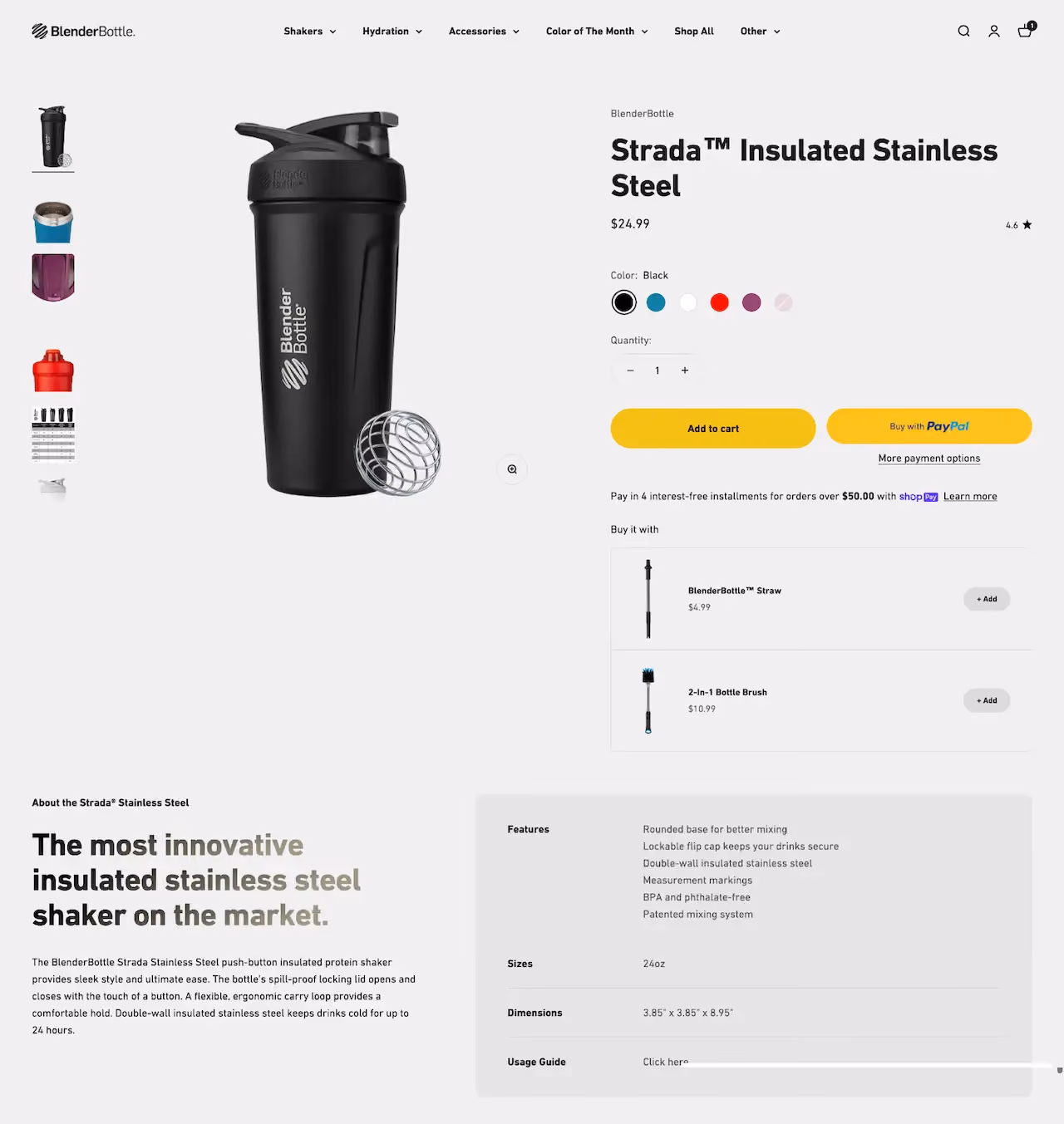 BlenderBottle Cross-Selling Example