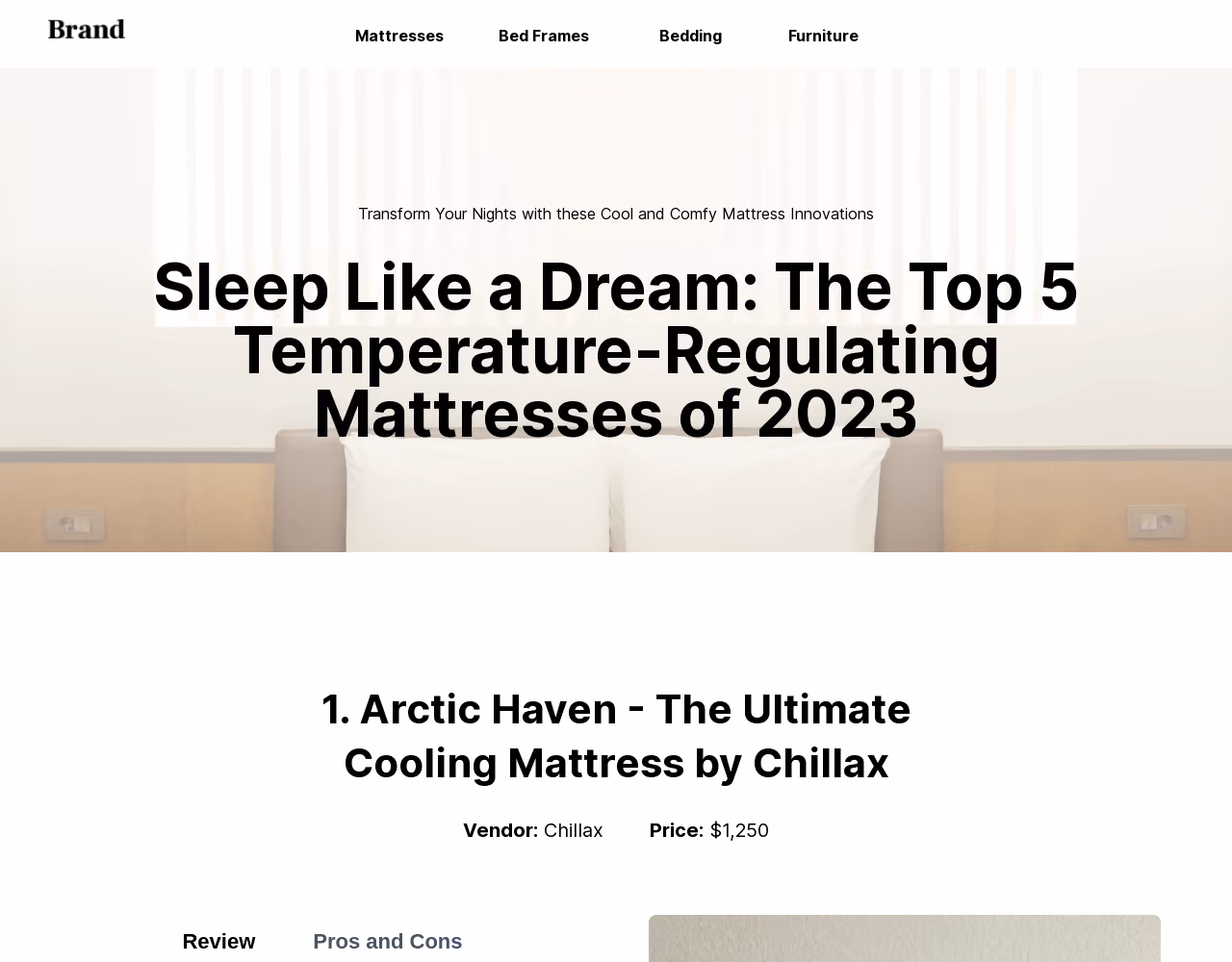 Furniture Product Listicle Landing Page Template