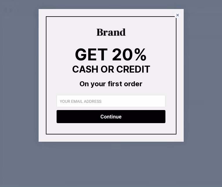 Simple Cashback Offer Template