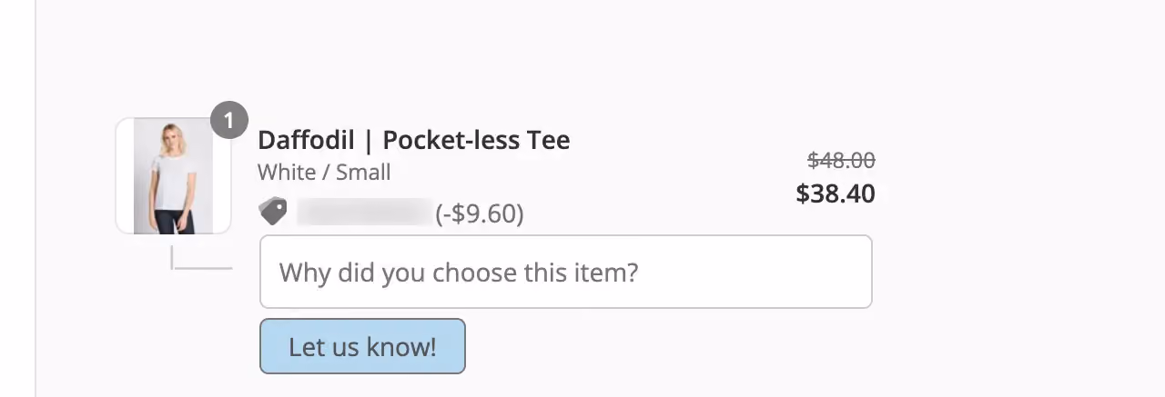 Ably Post Purchase Survey Example