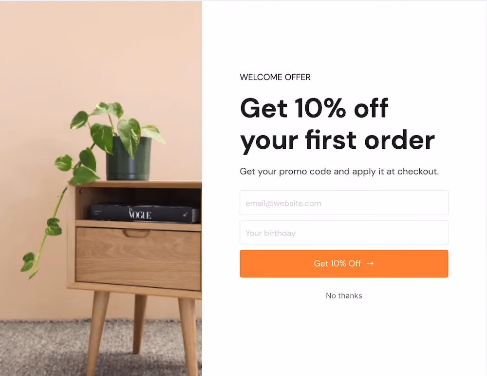The updated Shopify form with the custom field added