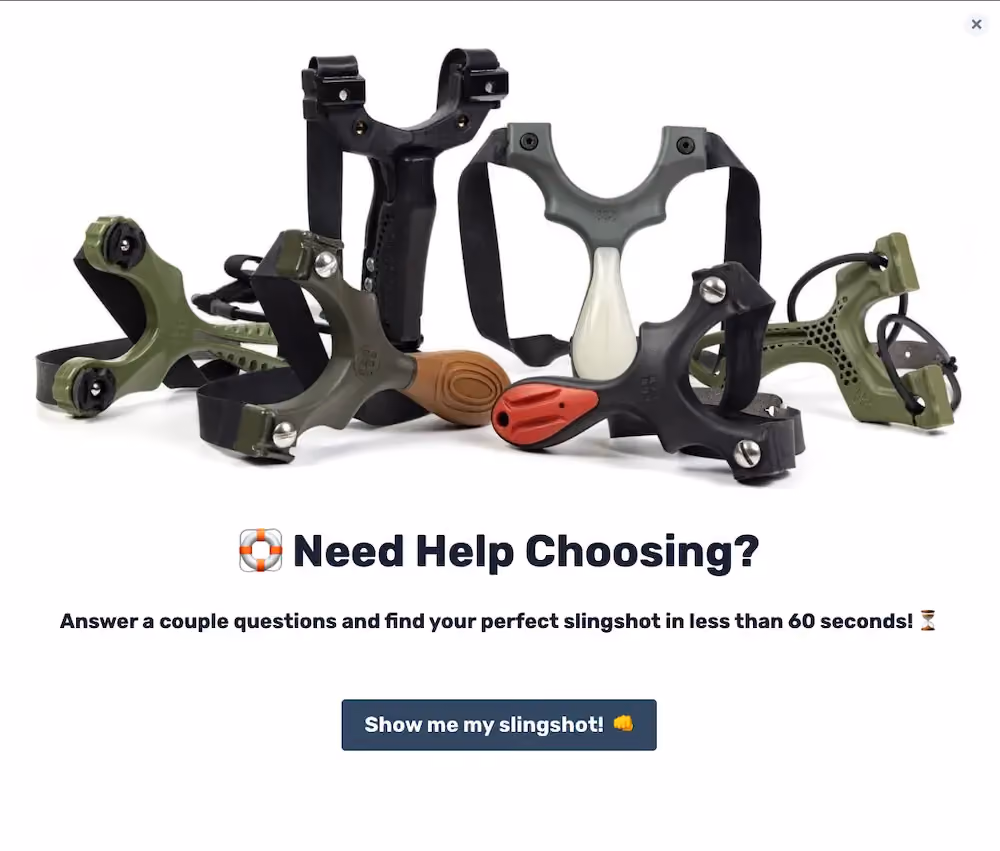SimpleShot's slingshot finder quiz