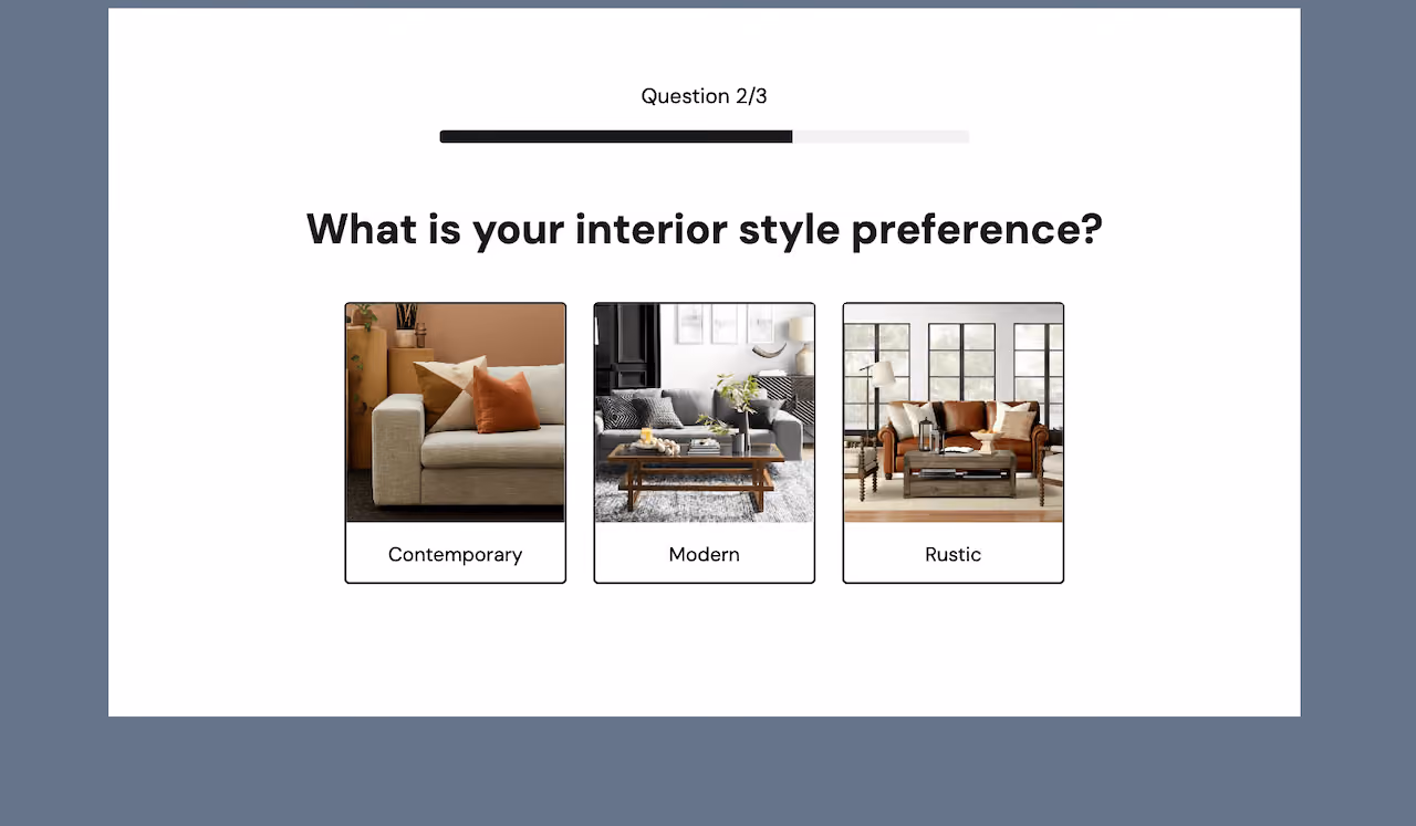 Product Quiz Funnel Embed Template