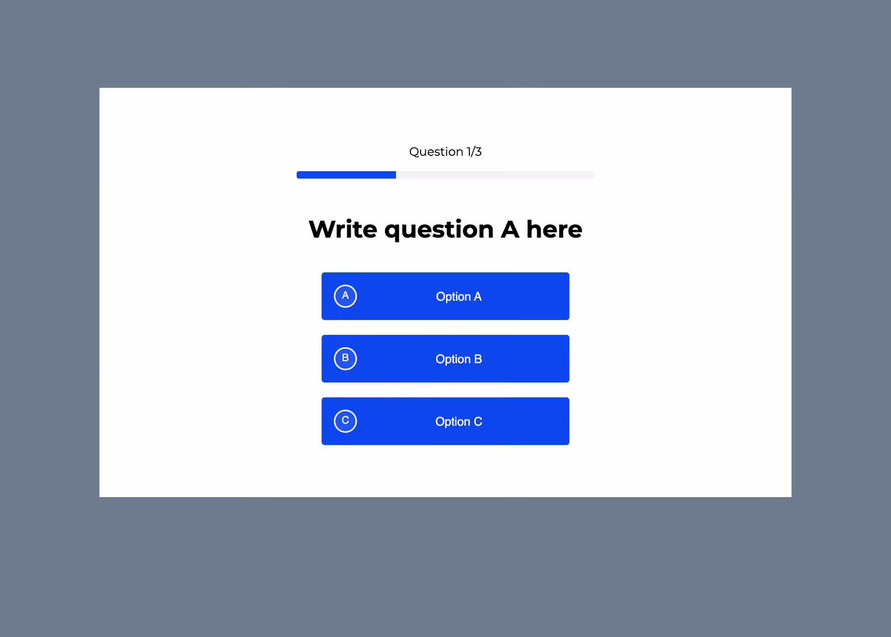 Simple Quiz Landing Page Funnel Template