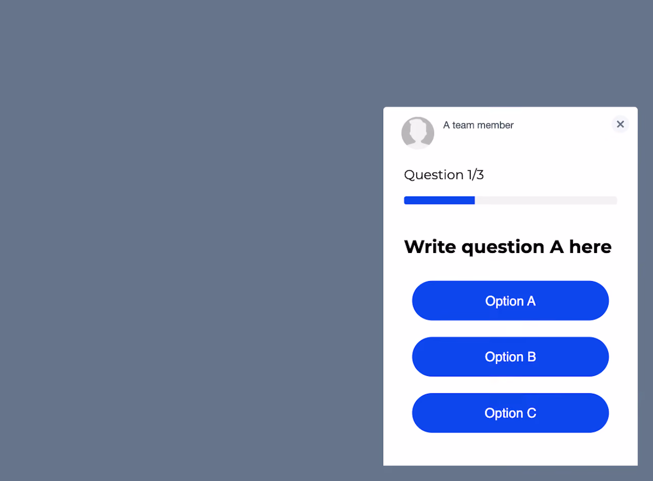 Simple Quiz Survey Template
