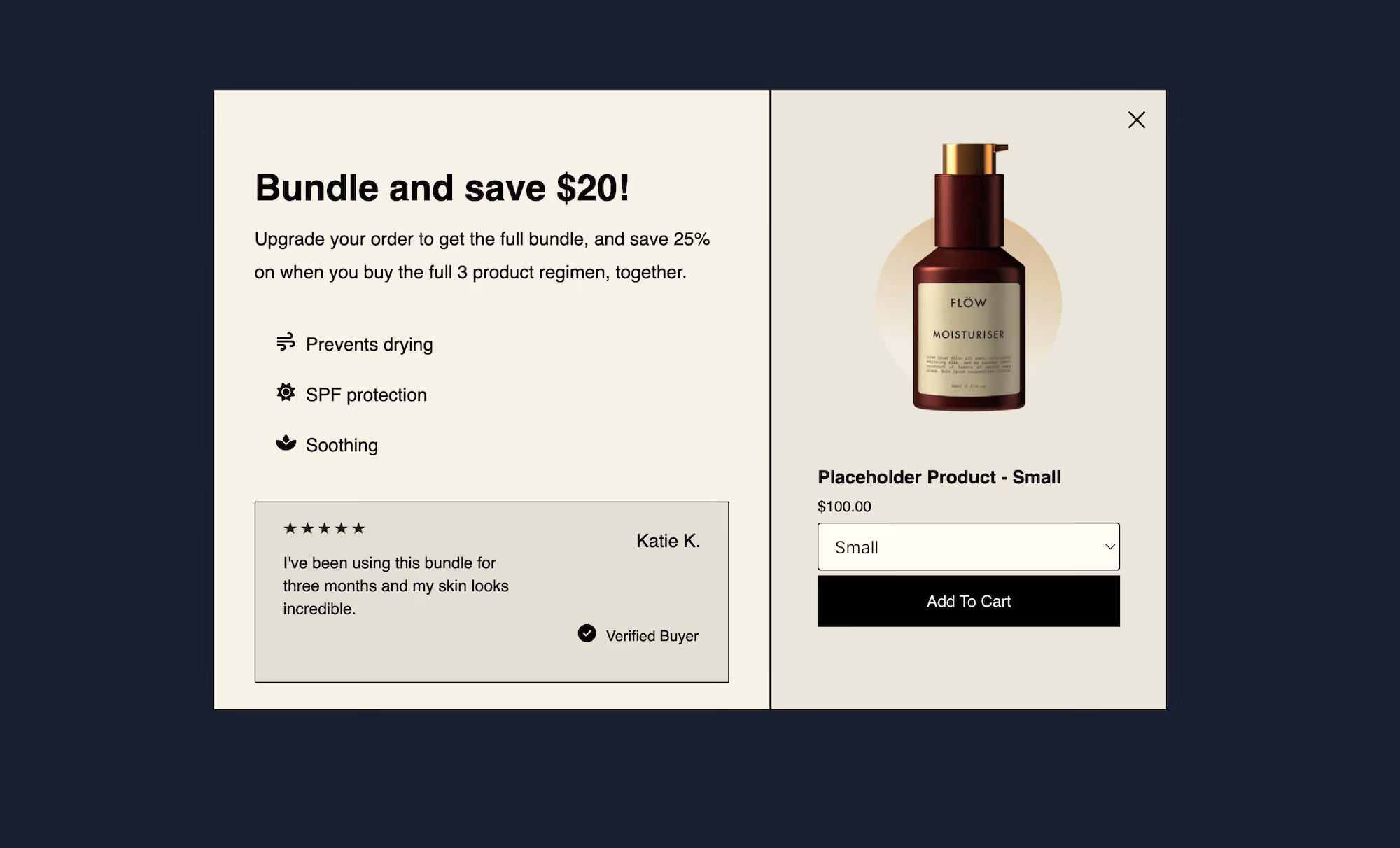 Bundle & Save Upsell Popup Template