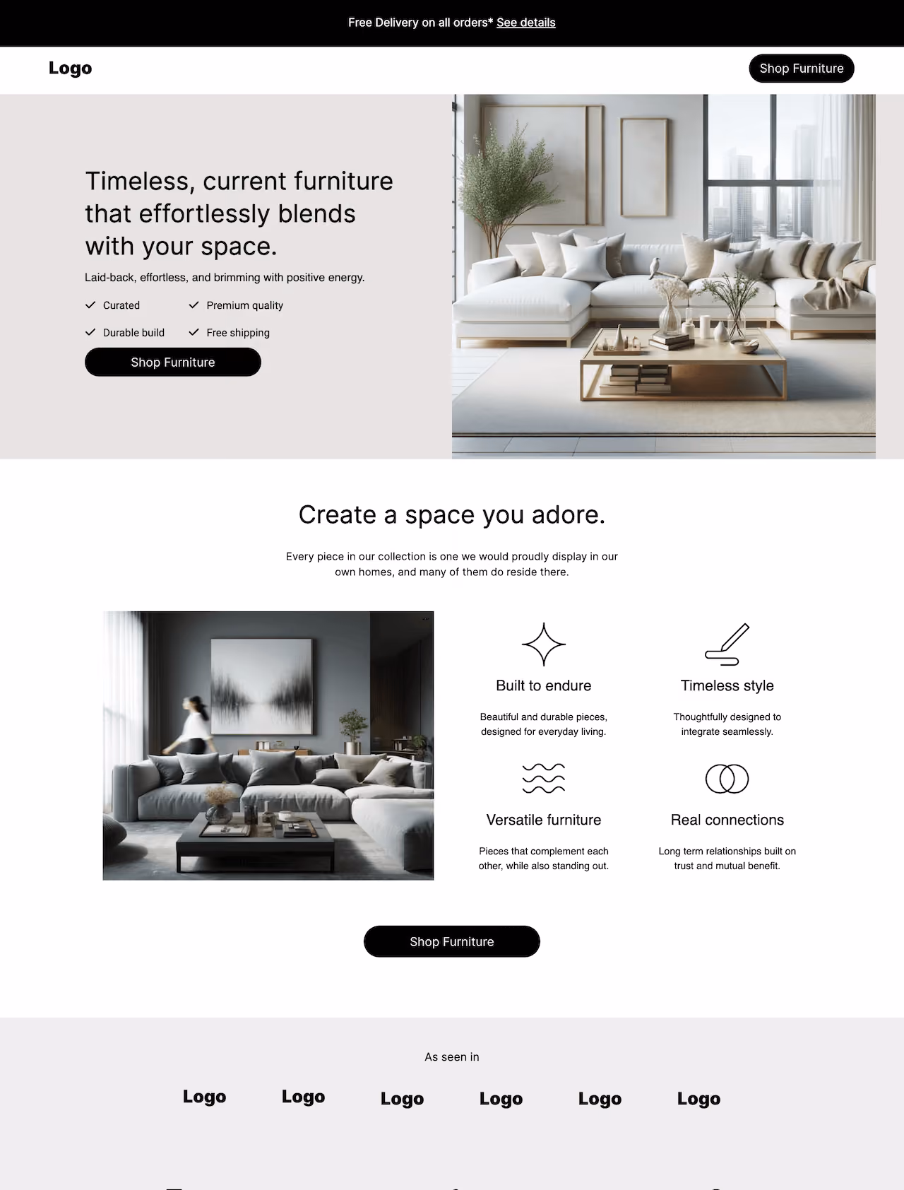 Sunday's Furniture Website Template