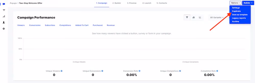 Campaign options