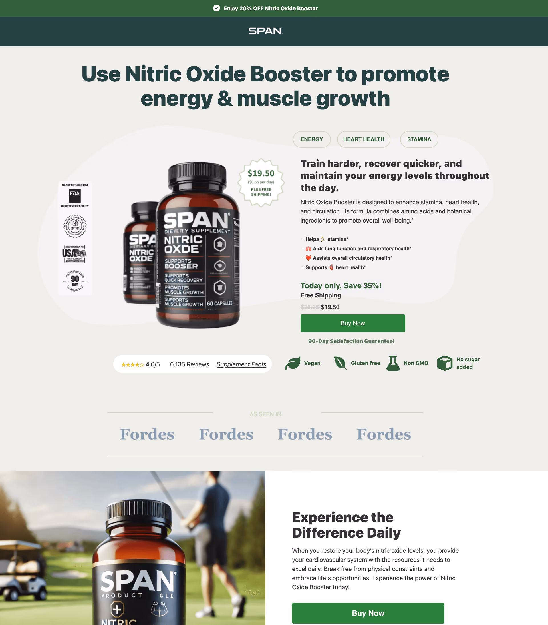 Snap Supplement's Website Template