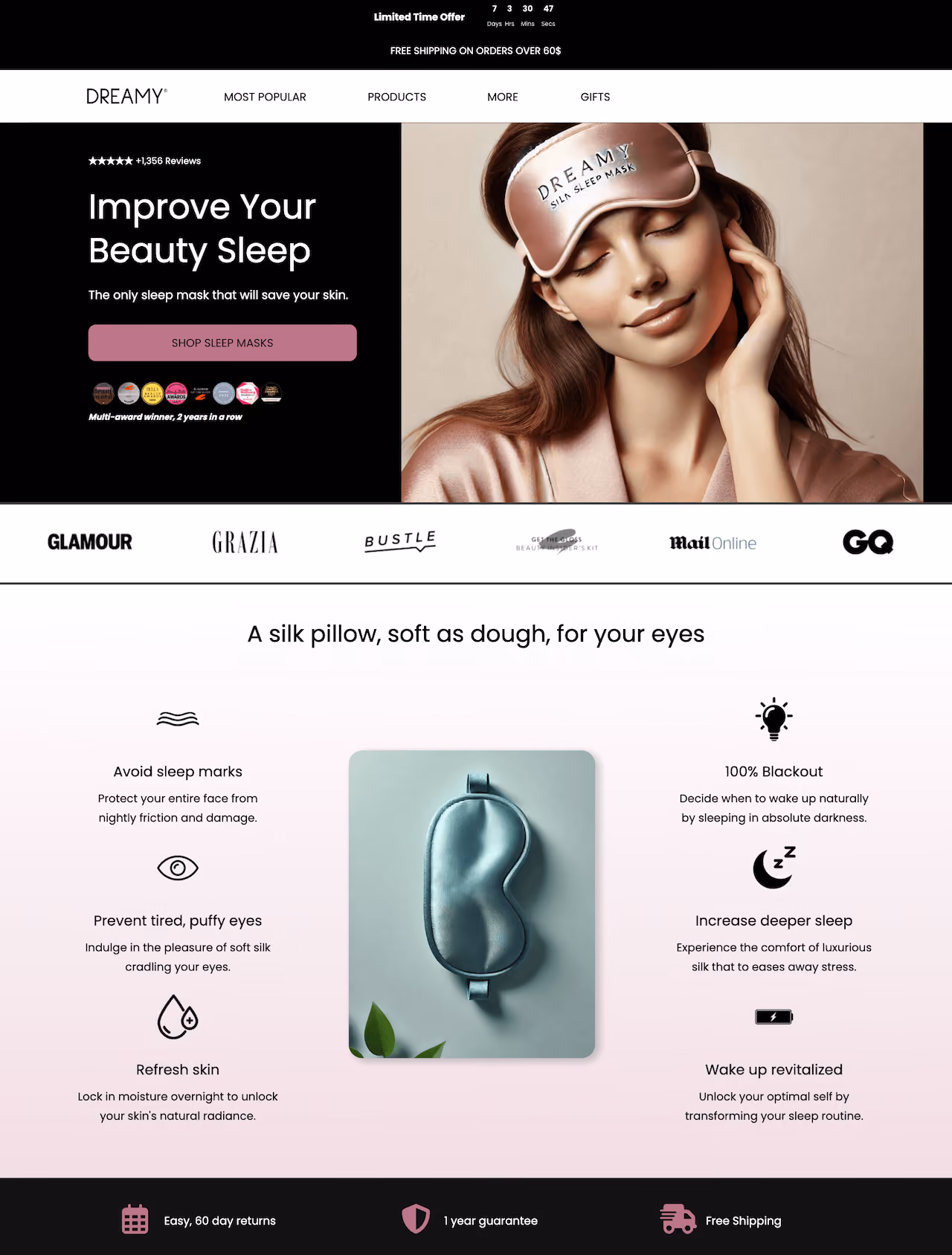 Drowsy's Beauty Website Template