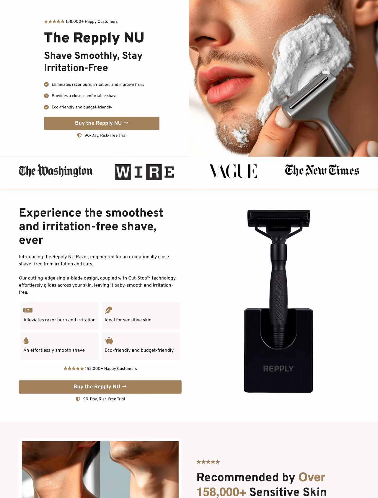 Supply Razor's Product Landing Page Template