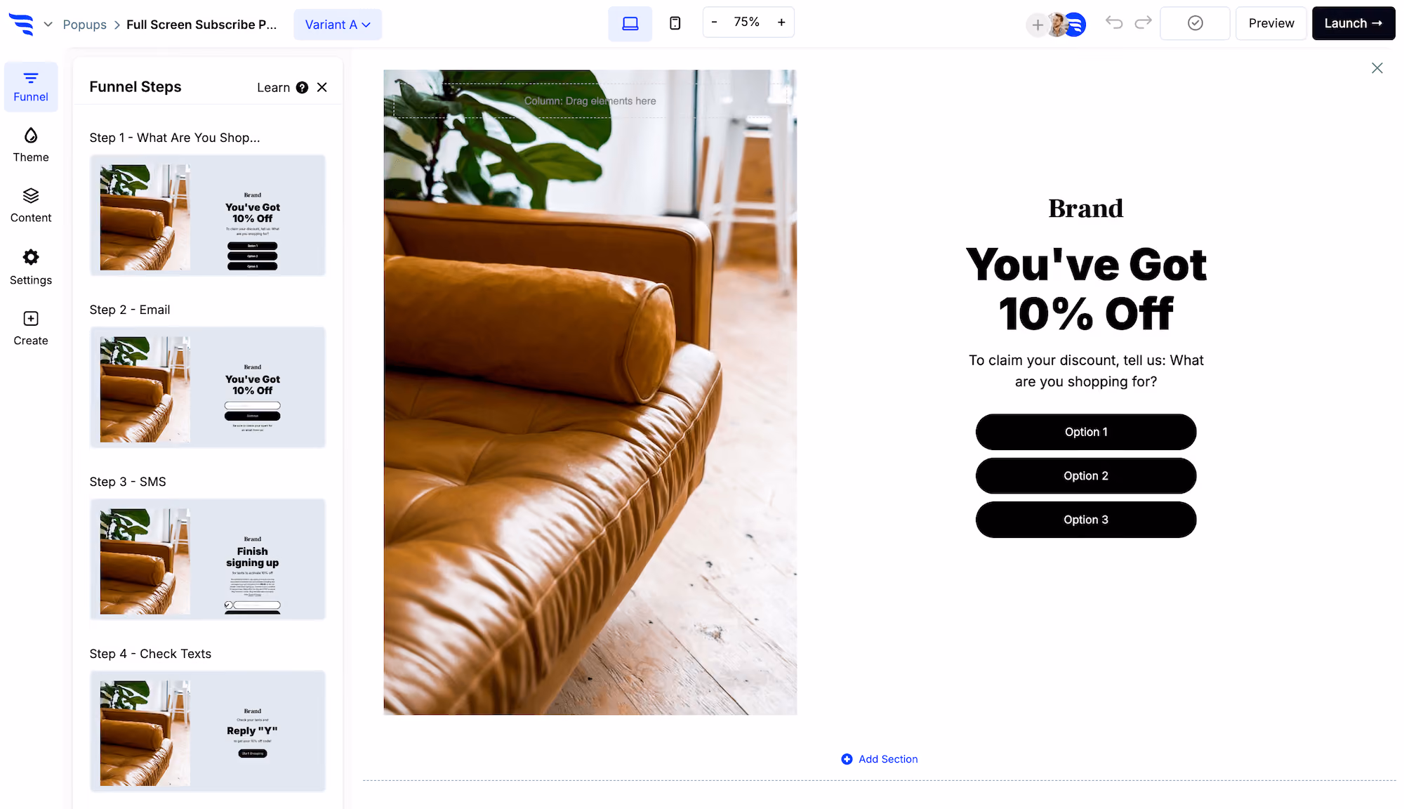 Full Screen Popup Builder — Use the Space Well
