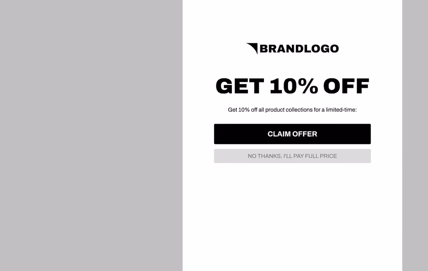 Welcome Offer Landing Page Funnel Template