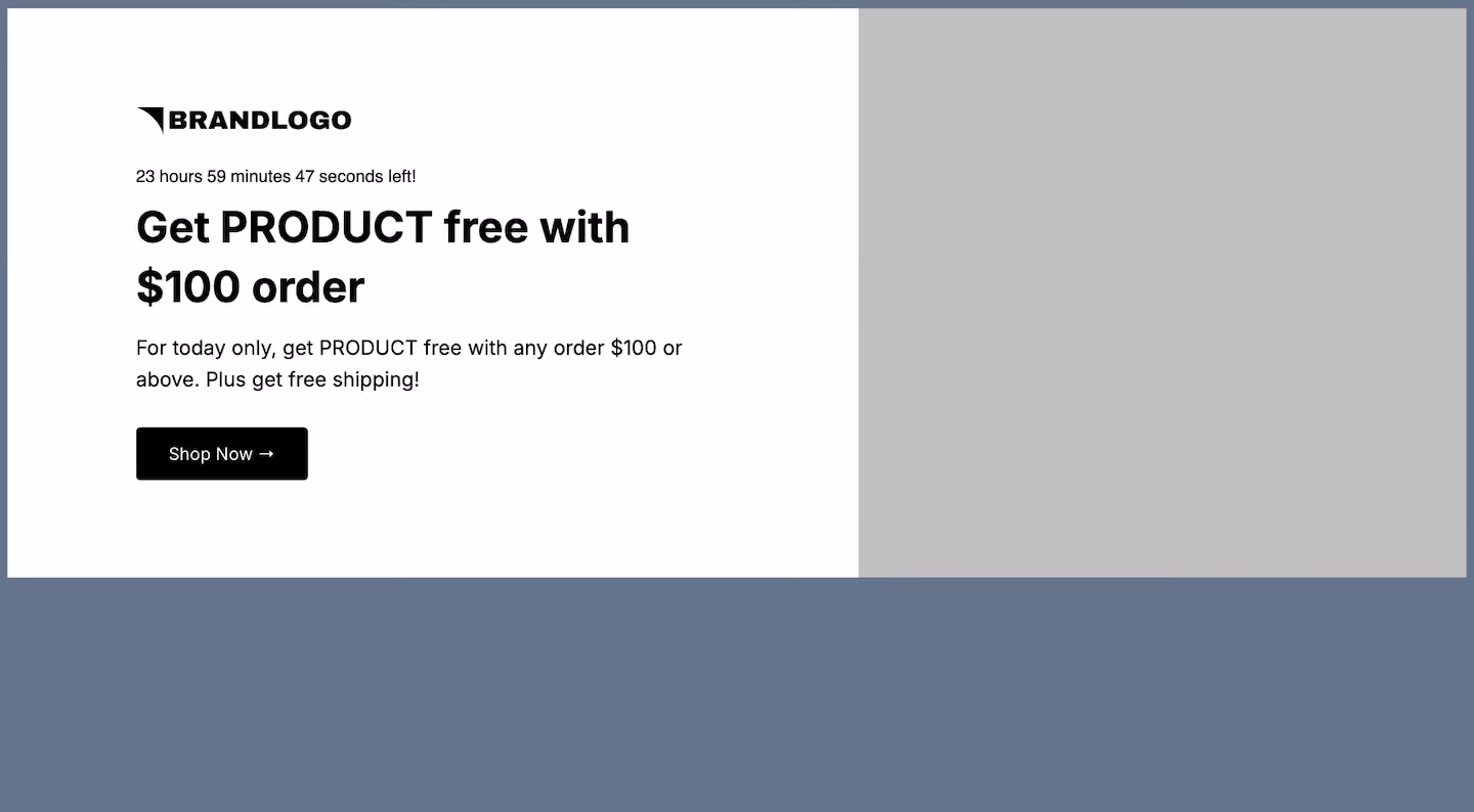 Bundle Offer Banner Embed Template