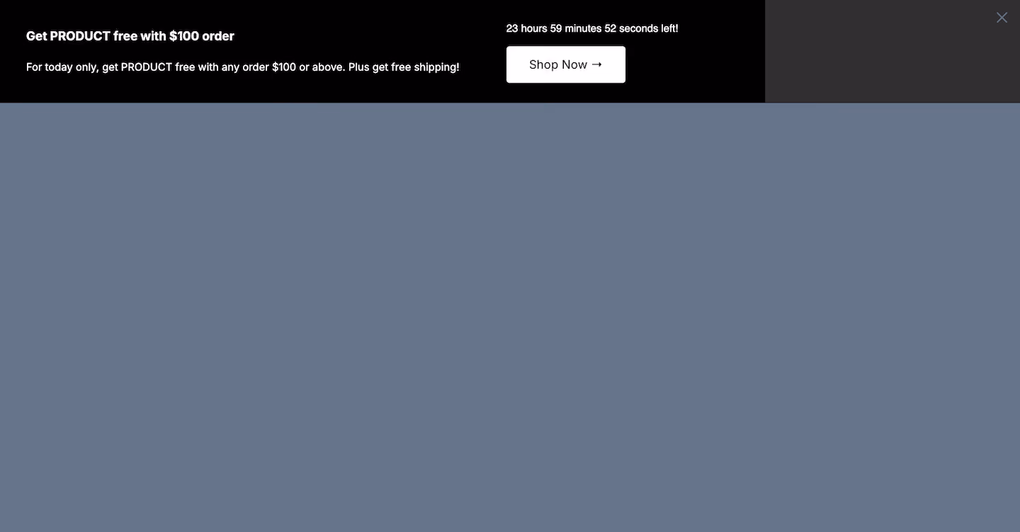 Bundle Offer Sticky Bar Template (Dark)