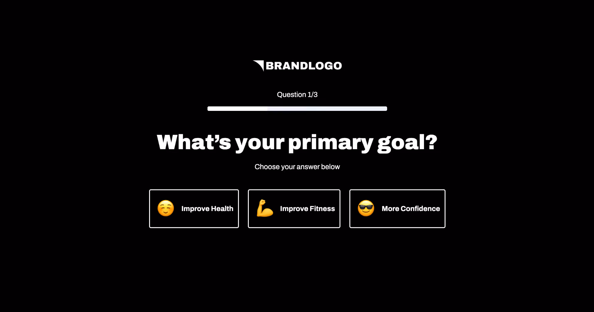 Dark Product Quiz + Bundle Builder Embed Template