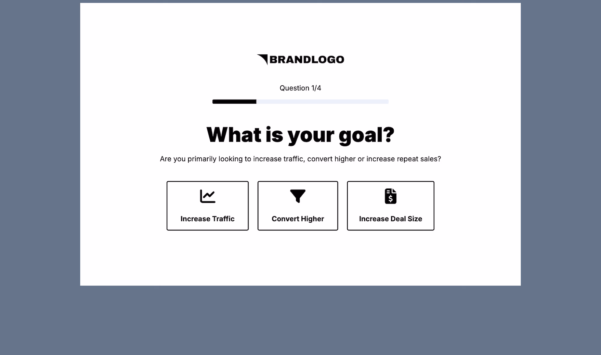 Lead Generation Quiz Embed Template