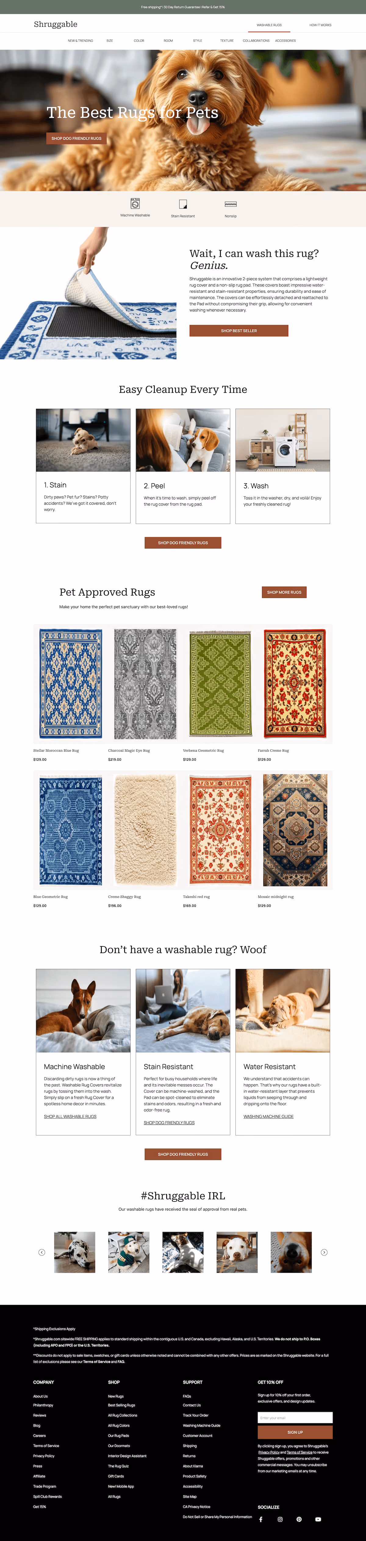 Ruggable Product Landing Page Template