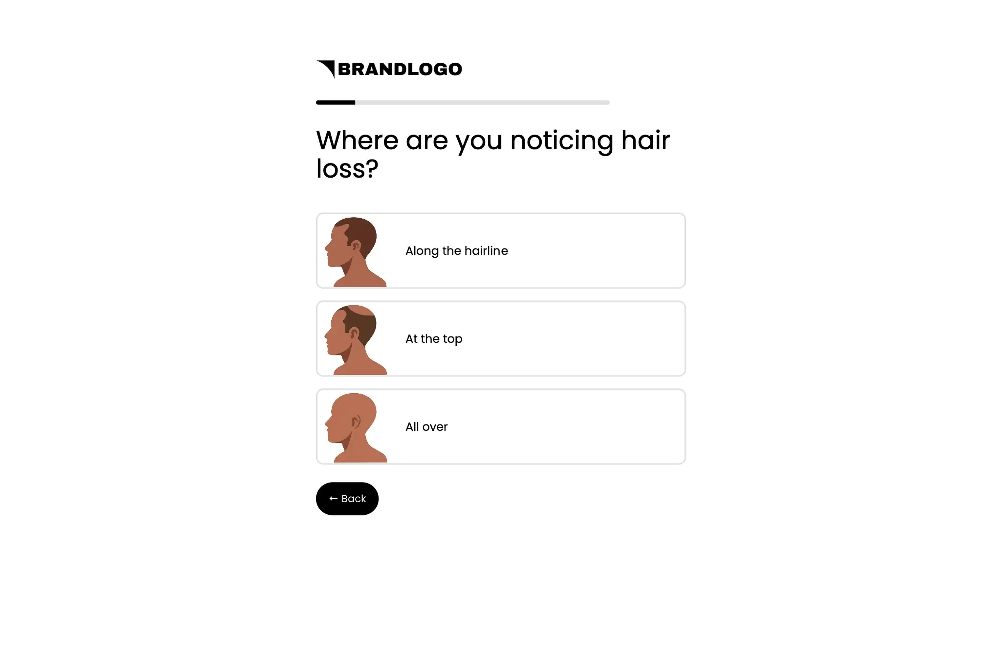 Hims Hair Loss Quiz Funnel Template