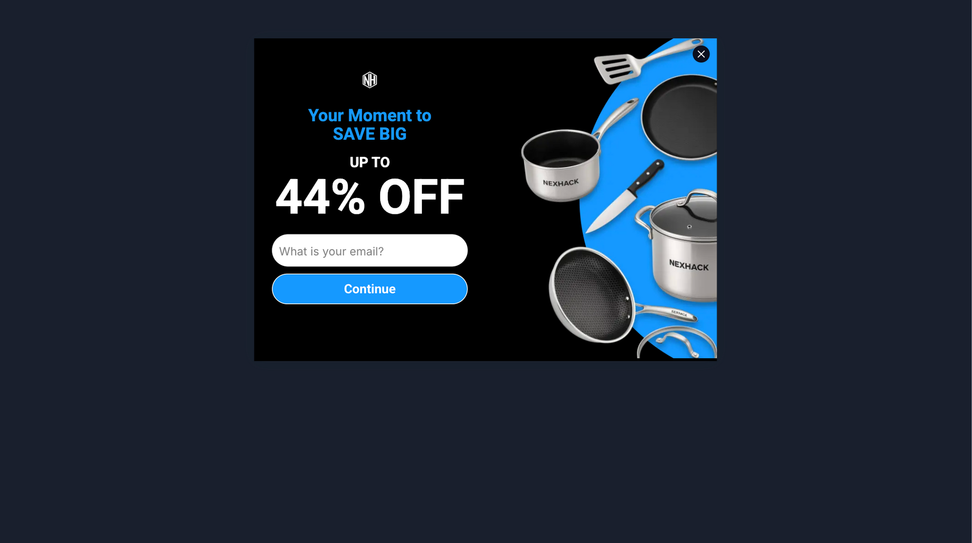 HexClad's Discount Popup Template