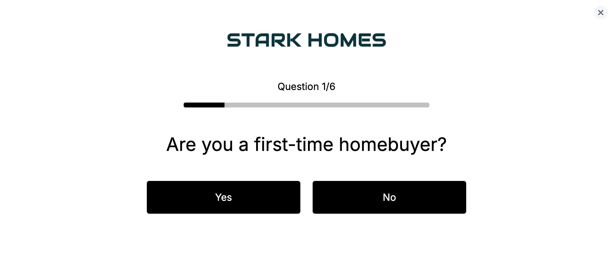 Real Estate Quiz Popup