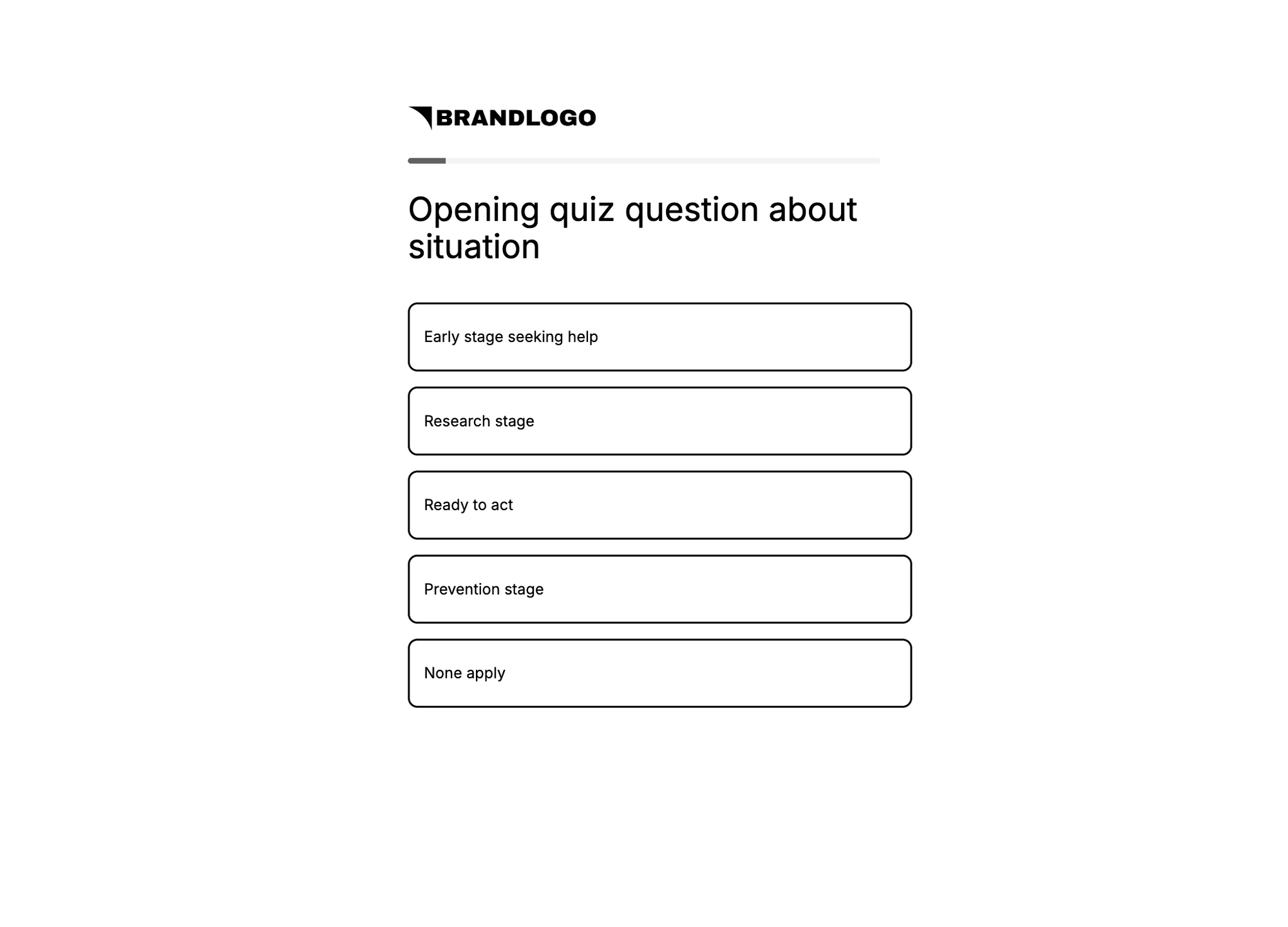 Product Assessment Quiz Funnel Template