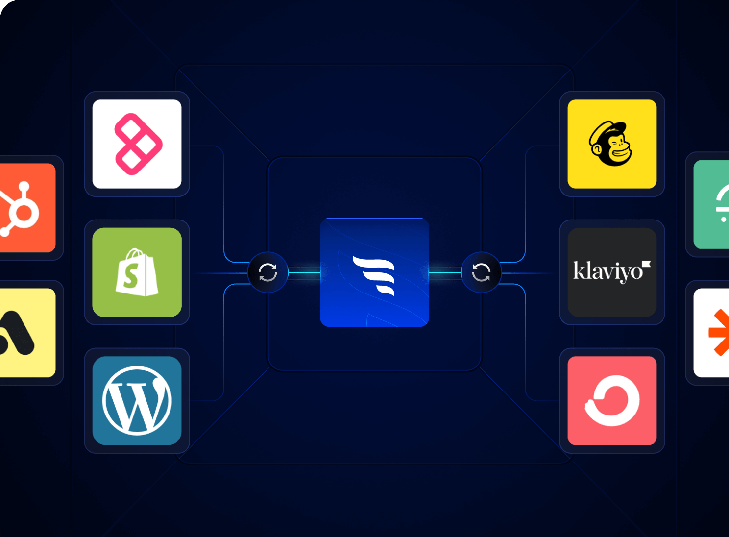 Sync enriched lead profiles to your CRM and email tools